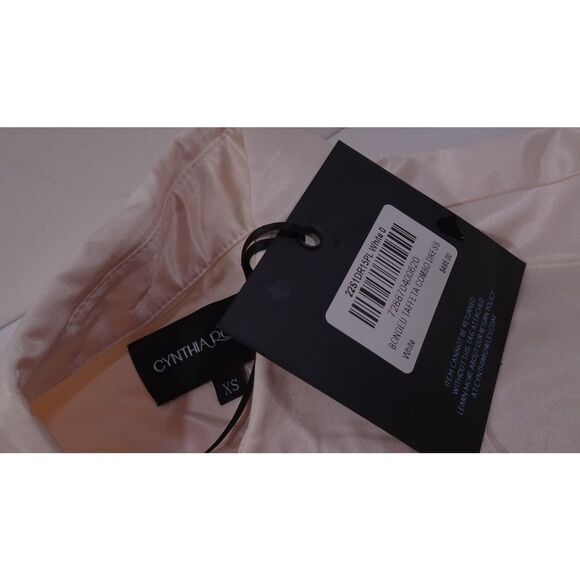 Cynthia Rowley Women's Satin Shirt Cotton Silk-Blend Corset Blouse XS NWT 345 - Picture 7 of 11